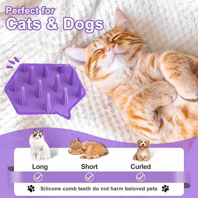 Steam Brush for Cat &amp; Dog – 3-in-1 Spritz Pet Spray Hair Removal Comb for Grooming &amp; Shedding Steam – Water Brush for Long