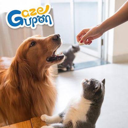 gazeupon Freeze Dried Chicken Treats for Dogs &amp; Cats, Single Ingredient Natural and Healthy Training Treats &amp; Food Topper, High Protein Dog Snacks,10.58 oz