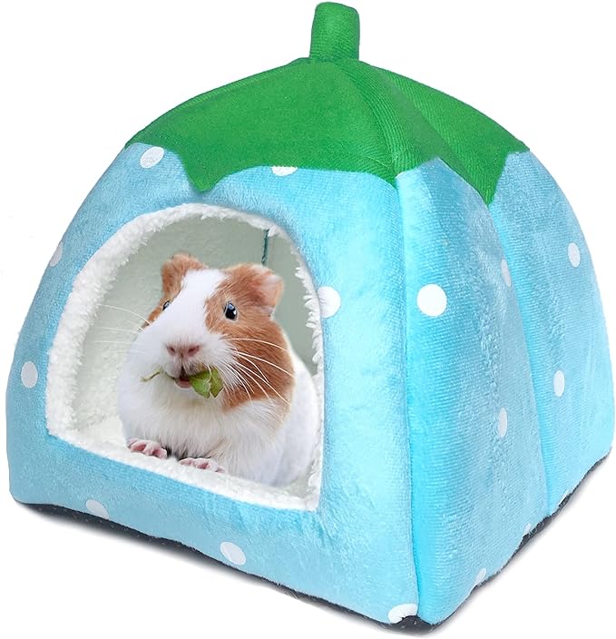 Guinea Pig Hideout Bed Rabbit House Cave Accessories Cozy Hide-Out for Bunny Hedgehog Ferret Chinchilla&amp;Other Small Animals