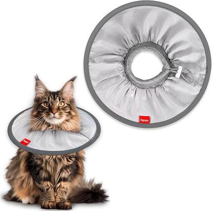Agape Soft Cat Cone, Comfy Collar to Stop Licking &amp; Scratching, Lightweight Recovery Collar for Cats After Surgery, Adjustable Elizabethan Collar for Neuter Recovery, Waterproof Neck Cones for Cats