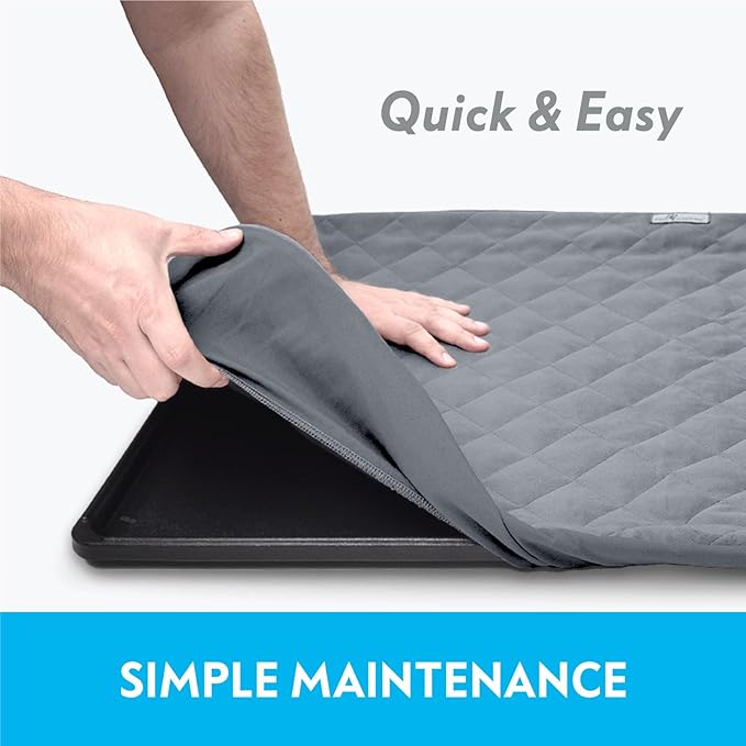Paw Inspired Fitted Fleece Liner for Ferret Nation, Critter Nation Cage for Ferrets, Rats, Chinchillas, Hedgehogs &amp; Other Small Animals (Gray, Bottom Pan Liner)