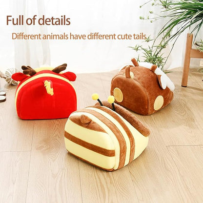 Guinea Pig Bed House &amp; Hideout for Rat Bearded Dragon Hedgehog Ferret to Sleep and Hide, Guinea Pig Cage Accessories Habitat Décor (Large, 3.Pig)