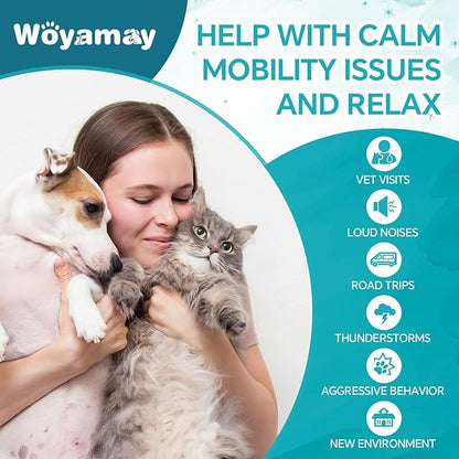 Camling Oil for Dogs and Cats - Camling Oil Drops Rich in Omega 3, 6, 9 and Organic Extract Helps Pets with Аnxiеty &amp; Strеss, Hip &amp; Joint, Skin &amp; Coat Support (4 Pack)