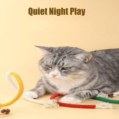 Celery Pets Cat Chew Rope,Catnip-Infused Organic Cotton Chew Rope Toys for Cats, Soft &amp; Safe Dental Chew Toys for Indoor Cats, Self-Play and Teeth Cleaning (3PCS)