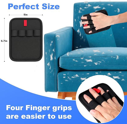 AIERSA 2Pcs Electrostatic Pet Hair Removal Glove, Electro Gloves Pet Hair, Reusable Static Pet Hair Remover Mitt, Cat &amp; Dog Hair Removal Tool for Furniture, Clothes, Carpet, Car, Couch