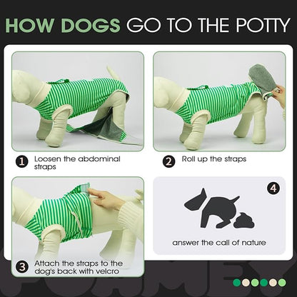 FUAMEY Dog Recovery Suit Male,Dogs Surgery Neuter Suits Puppy Spay Shirts for Female Protect Dog&
