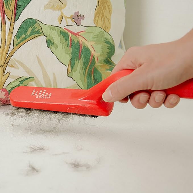Lilly Brush Fluffy Pets Forever Furless Hair Remover | Gentle Bristled Brush for Home, Lint Brush, Furniture, Fabric &amp; Rug Cleaner