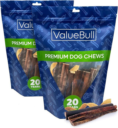 ValueBull Collagen Sticks for Dogs, Varied Shape &amp; Size Chews, Natural Long-Lasting Dog Treats, 2 Pound - Supports Joints, Skin &amp; Coat with Chondroitin &amp; Glucosamine