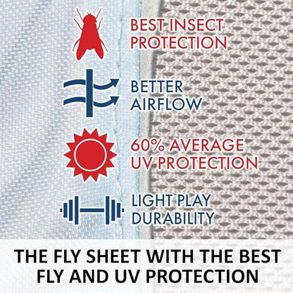 Schneiders Adjusta-Fit Mosquito Mesh Hybrid II Horse Fly Sheets | Ultimate Insect &amp; UV Protection for Equine Comfort