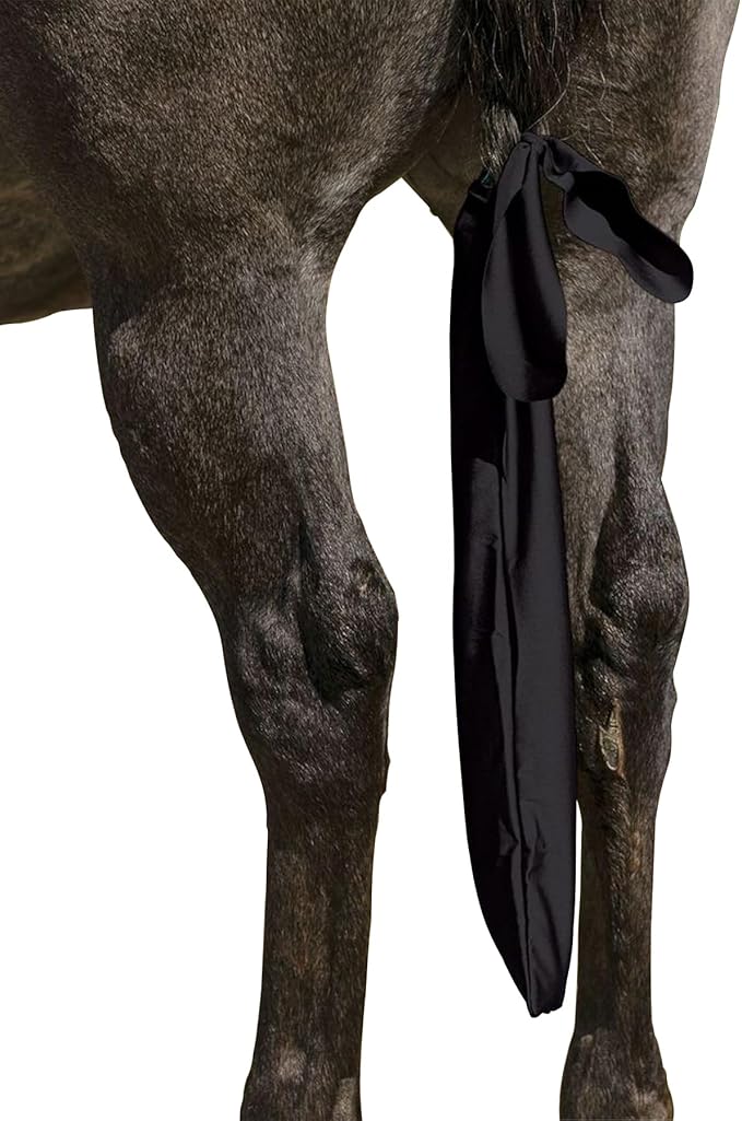 UltraFlex Lycra Tail Bag for Horses | Package of 3 | 24" Long | UV Protection | Smooth Stretch Fit | Keeps Tails Clean &amp; Braided