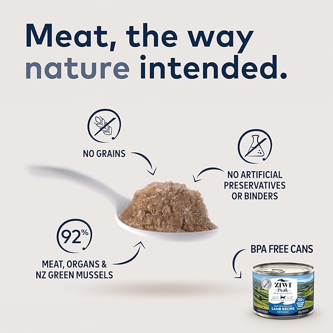 ZIWI Peak Wet Cat Food Variety Pack - Chicken, Mackerel &amp; Lamb, and Lamb, 6 Pack (3oz Each)