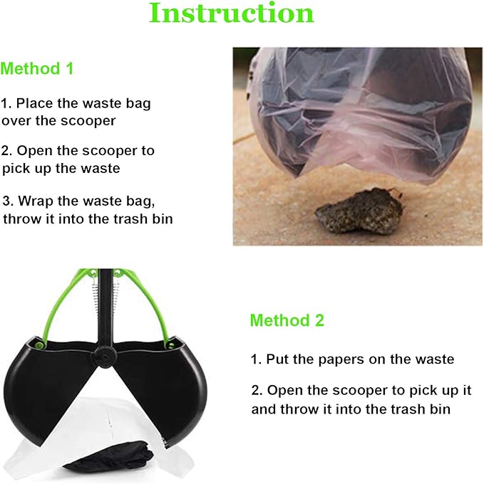 28" Large Pooper Scooper for Dogs, Heavy Duty Poop Scooper for Large Medium &amp; Small Dog, Pet Dog Pooper Scooper for Grass &amp; Gravel Pick Up