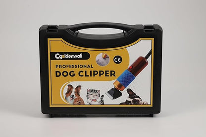 CGOLDENWALL Dog Hair Clipper for Grooming 200W Pet Clipper Kit with Spare Blade, Low Noise&amp;Vibration, Animal Grooming Trimmer for Cat Sheep Dog