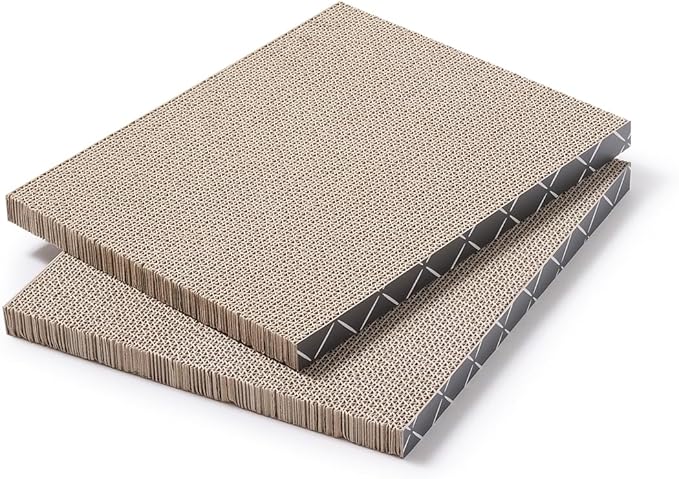Hide &amp; Scratch: Cat Scratcher Pad Pack; Cat Scratch Pad Refills for Hide &amp; Scratch Scratcher Box (2 Pack)