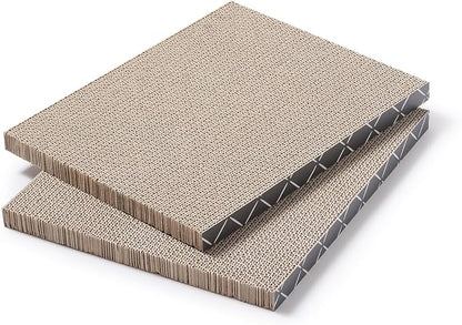 Hide &amp; Scratch: Cat Scratcher Pad Pack; Cat Scratch Pad Refills for Hide &amp; Scratch Scratcher Box (2 Pack)