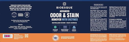 Bioesque Advanced Odor &amp; Stain Remover with Enzymes, 1 Gallon (Pack of 1)