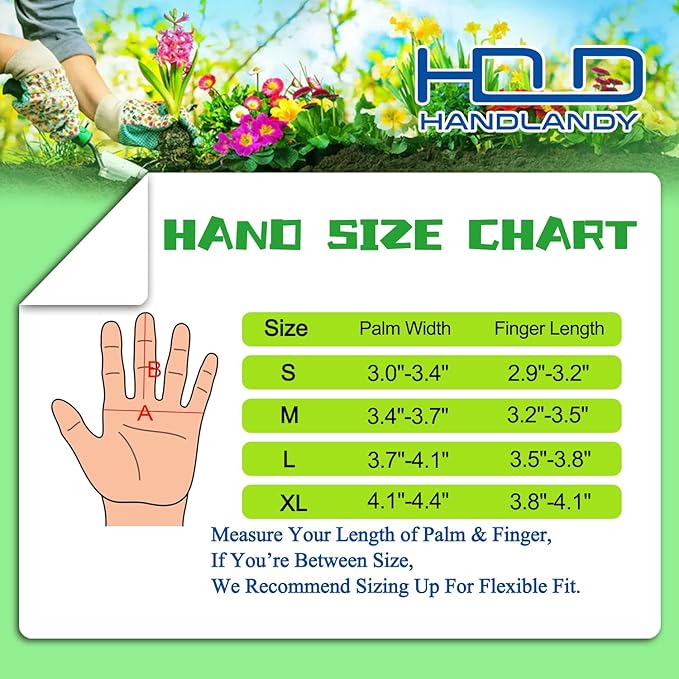HANDLANDY Rose Pruning Gloves for Men &amp; Women, Long Thorn Proof Gardening Gloves, Breathable Pigskin Leather Gauntlet, Best Garden Gifts &amp; Tools for Gardener