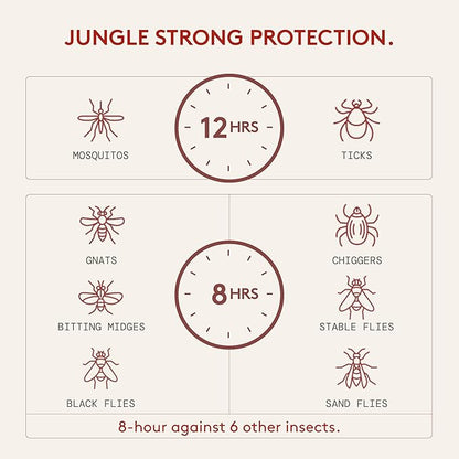 Citrus + Sandalwood Insect Repellent, 12-Hour Mosquito &amp; Tick Protection, Picaridin-Based, Water-Based, Lightweight, Quick-Drying, Vanishing Scent, DEET Alternative, Face &amp; Body Use,3 Pack