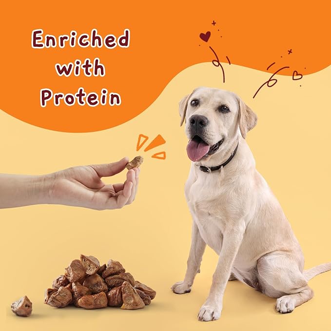 Jungle Calling Freeze Dried Cat &amp; Dog Treats, Freeze Dried Chicken Hearts for Cats &amp; Dogs, High Protein Single Ingredient Chicken Heart Treats, Grain Free Pet Training Treats (Chicken Hearts, 2.3 oz)