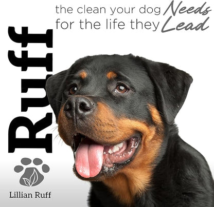 Ruff by Lillian Ruff Activated Charcoal Pet Shampoo – Lemon Sage – Deep Cleanser, Deodorizer &amp; Stain Remover – Hydrates Dry Itchy Skin – Puppy &amp; Dog Safe – USA Made (Gallon Pump)