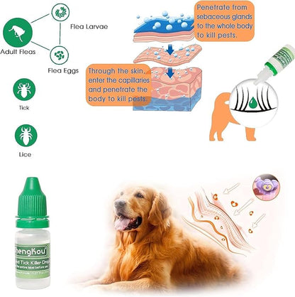 Natural Puppy Flea &amp; Tick Treatment (4-44 lbs) | 9-Month Protection + Free Tools | Vet-Reviewed Formula