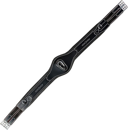 Exion Designer Anatomic Snap Over Lay Girth | Comfortable Leather Horse Girth for English Saddles | Jumping &amp; Riding