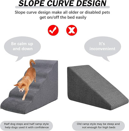 Dog Stairs&amp;Steps for High Beds Up to 28&