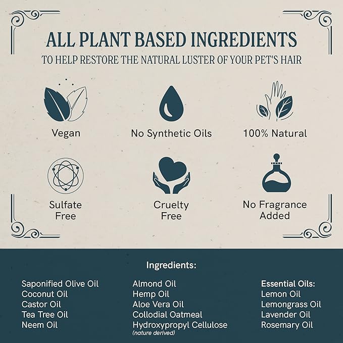 JR Liggett’s Natural Dog Shampoo Bar for Sensitive Skin - 100% Detergent Free, Non-GMO &amp; Biodegradable - Tear-Free, Hypoallergenic Formula Soothes Dry Itchy Skin - Safe for Puppies - 3.5 oz Bar