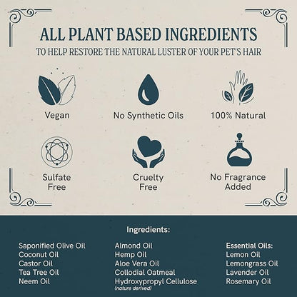 JR Liggett’s Natural Dog Shampoo Bar for Sensitive Skin - 100% Detergent Free, Non-GMO &amp; Biodegradable - Tear-Free, Hypoallergenic Formula Soothes Dry Itchy Skin - Safe for Puppies - 3.5 oz Bar