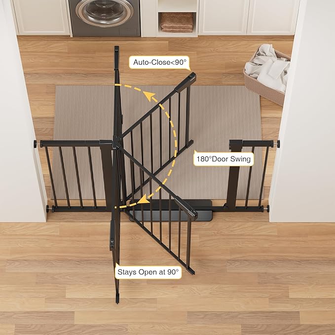 Cumbor 29.7-48" Baby Gate for Stairs, Mom&