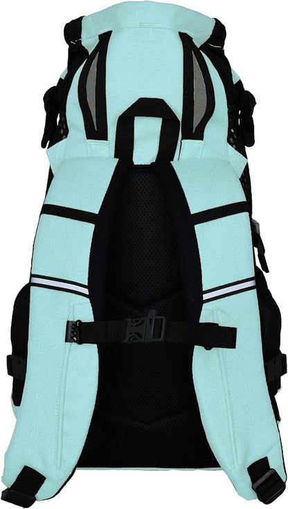 K9 Sport Sack Plus 2 - Medium, Summer Mint - Ideal for Dogs 17-19” Long - Adjustable, Backpack-Style Carrier with Multi-Functional Storage Pack, Thick Shoulder Straps &amp; Padded Back Panel