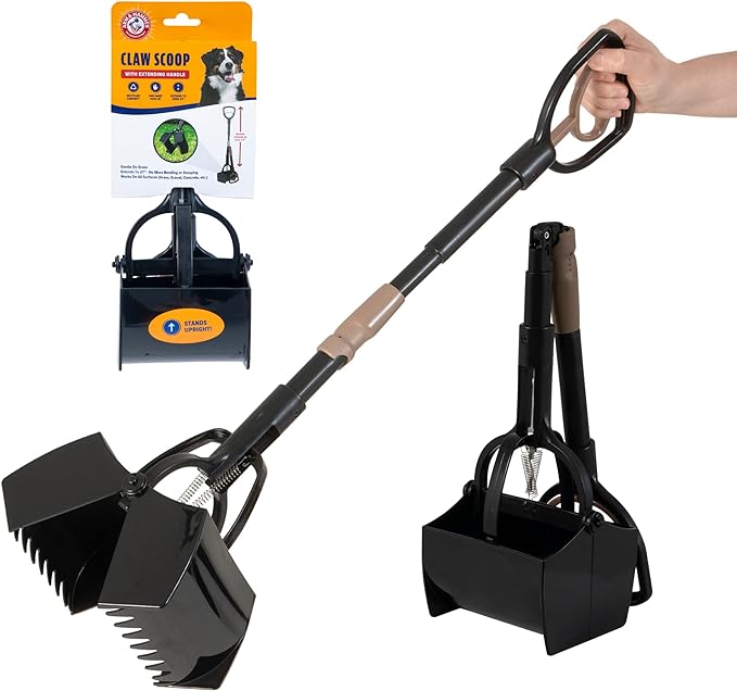 Arm &amp; Hammer Pooper Scooper Claw Scoop Dog Poop Scooper for Yard Pet Waste Management System