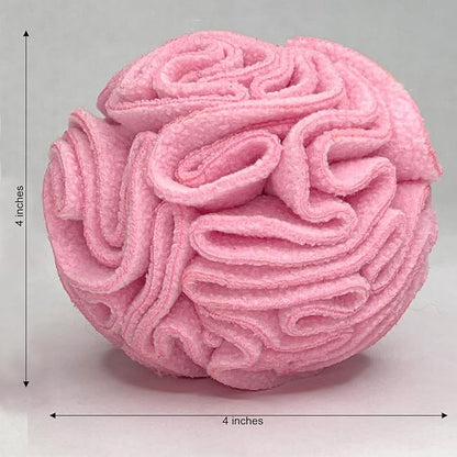 Puppy and Small Breed Snuffle Interactive Foraging Dog Puzzle Ball Toy Pink