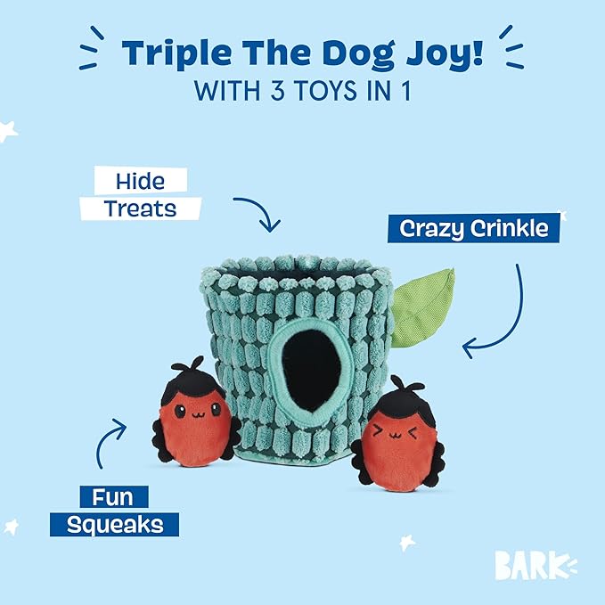 Barkbox Bao &amp; BAB Plush Toy, Multi-Part Fun for and Perfect for Interactive Playtime, X-Small Breeds