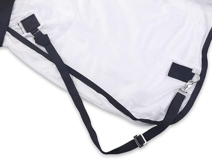 Comfy Mesh Horse Fly Sheet Equine Summer Sheets Stand Neck White 69