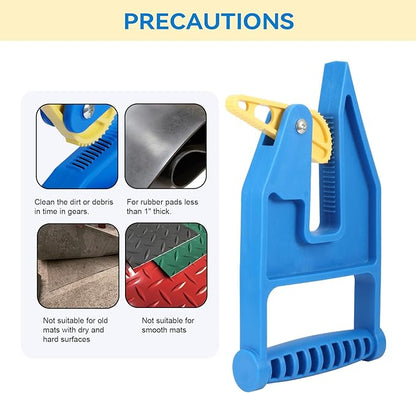 Heavy Duty Stall Mat Gripper, a Pair of Mat Mover Tool - Effortless Remover for Thick Rubber Mats in Horse Stalls, Barn, Gym, Trailer - Easy Lift &amp; Move to Save Your Back