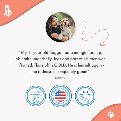 Mange Treatment for Dogs, Natural Dog Itching Skin Relief for Demodectic &amp; Puppy Mange, Mites, Canine Scabies, Helps Dogs Skin Irritation, Hot Spots, Hair Loss, and Canine Dandruff, 800 Odorless Pills
