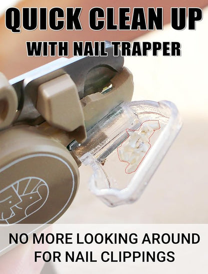 Cat Nail Clipper with LED Guide Light and Nail Trapper