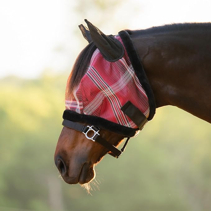 Kensington Signature Fly Mask w/Plush Fleece &amp; Ears w/Forelock Hole Size