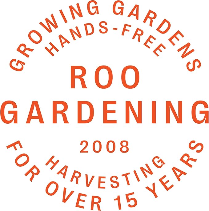 Roo Gardening Apron with Pockets &amp; Harvesting, Picking Pouch - Adjustable, Water-resistant, Washable Canvas Cotton