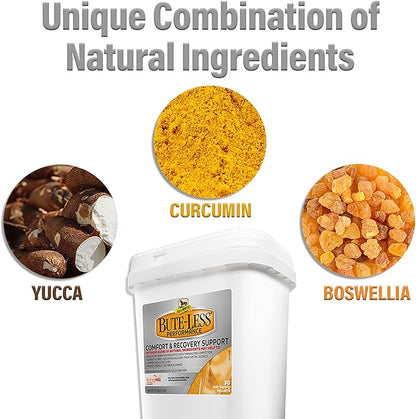 Absorbine Bute-Less Performance Advanced Formula Horse Supplement Pellets, Supports Healthy Inflammatory Response &amp; GI Tract, 3.75lb Tub / 30 Day Supply