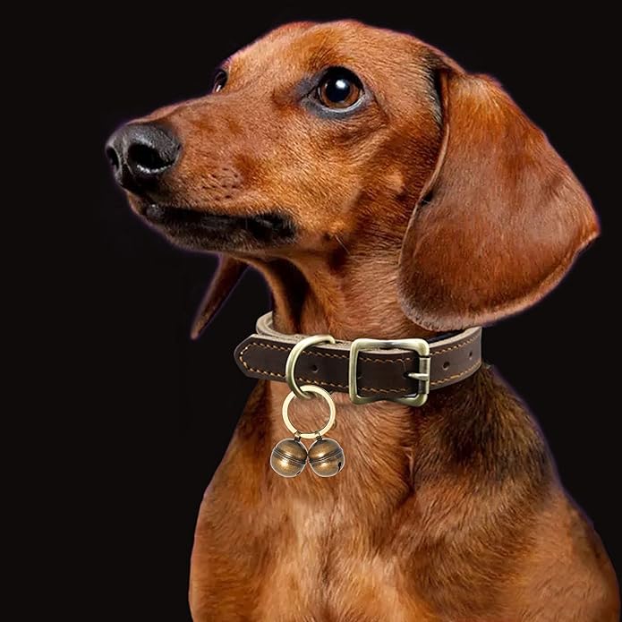 Copper Bells for Dog Collars with Snap Clips - Made of Pure Copper for Dogs/Cat - Clear Sound &amp; No Rust - Save Birds Wildlife, Know Where Your Pet Christmas Sounds