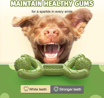 Indestructible Dog Toys for Aggressive Chewers - Heavy Duty Chew Proof Durable Toy for Large Breed Dogs, Interactive Tough Nylon Bone for Boredom Relief &amp; Mental Stimulation
