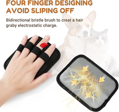 1PCS Pet Hair Remover Glove,Electrostatic Pet Hair Removal,Reusable Cat &amp; Dog Hair Removal for Couch,Furniture,Clothing &amp; Bedding,Carpet,Car Seat...Lint Mitt for Pet Hair,Upgraded Fur Remover Tool
