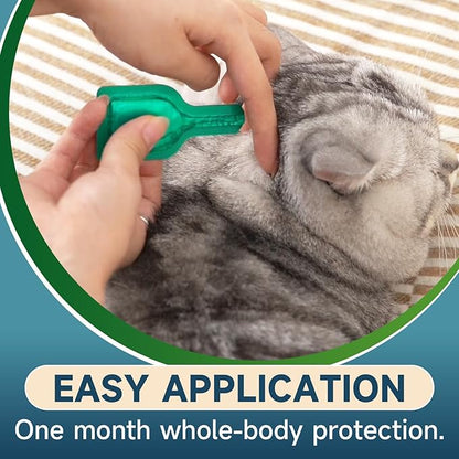 Flea Treatment for Cat Flea and Tick Prevention for Cats Kitten, 6-Month Supply, Cat Flea Treatment &amp; Control, Repellent, Fast Acting Topical Drops for Cats, Over 1.5 lbs, 24-Hour Protect