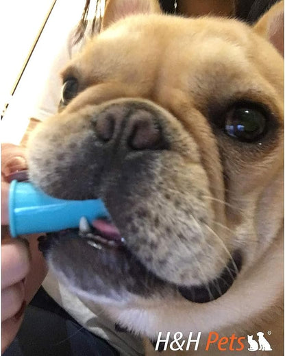 Professional Dog Finger Toothbrush by H&amp;H Pets,Pack of 4