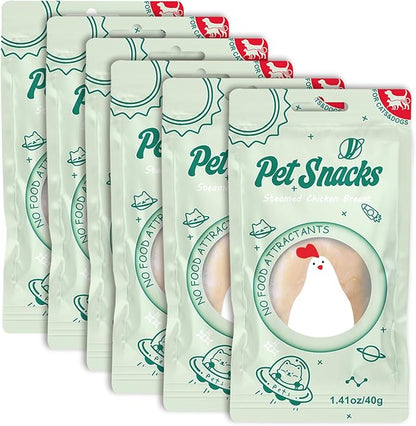 Cat Food Topper for Picky Eaters &amp; Healthy Soft Cat Treat (Chicken), Wet Food with Gravy, High Protein &amp; Limited Ingredient 6 Pack