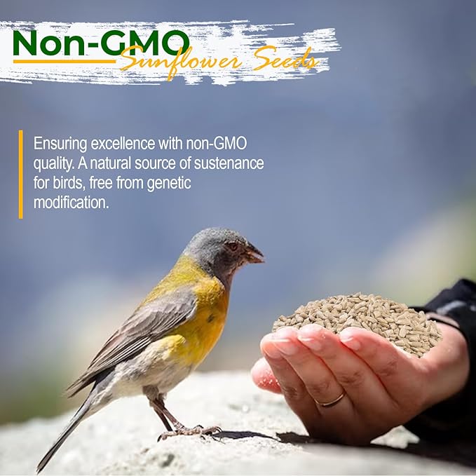 Wildlife Sunflower Hearts &amp; Chips for Bird Feeding and Wildlife Bird attracting, Non-GMO and USA Grown, 50 lbs