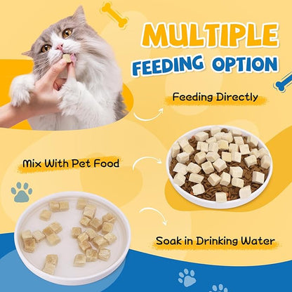 gazeupon Freeze Dried Chicken Treats for Dogs &amp; Cats, Single Ingredient Natural and Healthy Training Treats &amp; Food Topper, High Protein Dog Snacks,10.58 oz