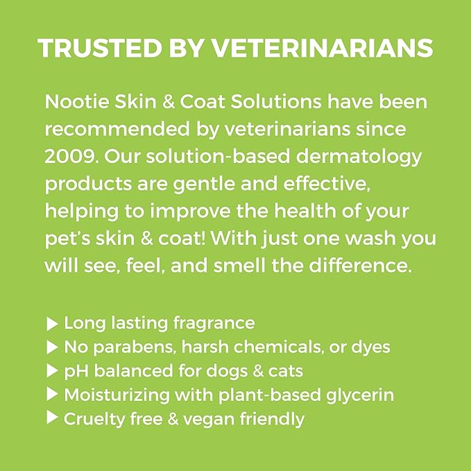 Nootie Aloe&amp;Oatmeal Pet Shampoo for Sensitive Skin-Long lasting Cucumber Melon Shampoo-Helps Relieve Dry Itchy Skin for Dogs&amp;Cat-Natural Ingredient-Soap Paraben&amp;Sulfate Free-Cleans Conditions-1 Gallon